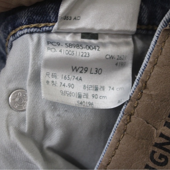 Signature by levi strauss Mens denim jeans size W29 L30 - Picture 12 of 13